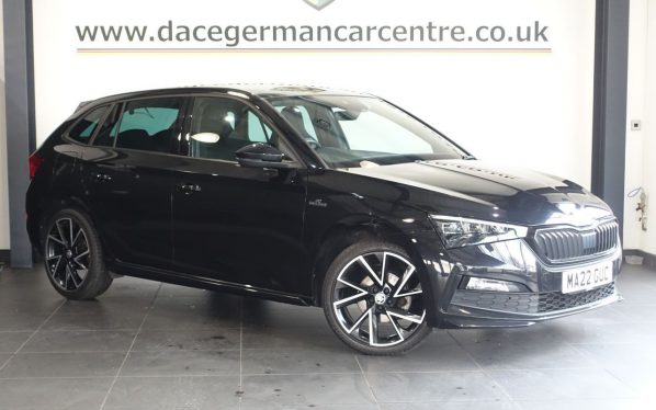 Used 2022 BLACK SKODA SCALA Hatchback 1.0 TSI Monte Carlo Hatchback 5dr Petrol Manual Euro 6 (s/s) (110 ps) (reg. 2022-03-30) for sale in Altrincham