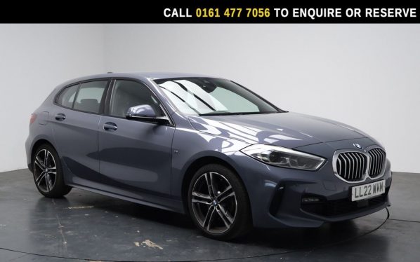 Used 2022 GREY BMW 1 SERIES Hatchback 1.5 118i M Sport (LCP) Hatchback 5dr Petrol Manual Euro 6 (s/s) (136 ps) (reg. 2022-06-28) for sale in Stockport