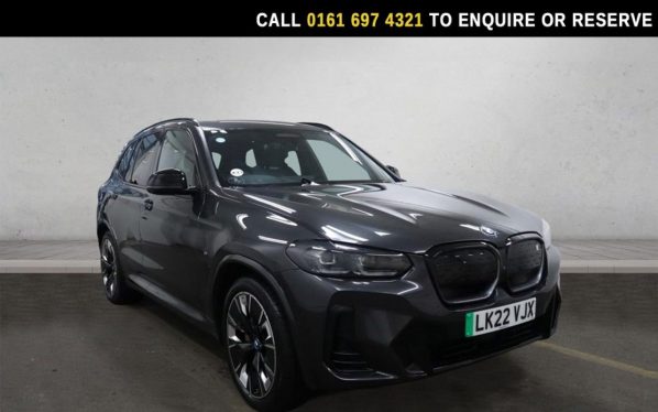 Used 2022 GREY BMW IX3 SUV 80kWh M Sport Pro SUV 5dr Electric Auto (286 ps) (reg. 2022-03-26) for sale in Manchester