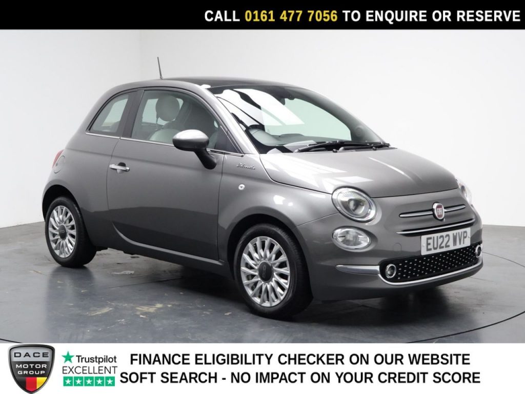 Used 2022 GREY FIAT 500 Hatchback 1.0 MHEV Dolcevita Hatchback 3dr Petrol Manual Euro 6 (s/s) (70 bhp) (reg. 2022-08-12) for sale in Stockport