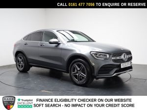 Used 2022 GREY MERCEDES-BENZ GLC SUV 2.0 GLC300h MHEV AMG Line Coupe 5dr Petrol Hybrid G-Tronic+ 4MATIC Euro 6 (s/s) (272 ps) (reg. 2022-06-20) for sale in Stockport