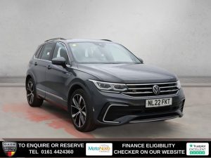 Used 2022 GREY VOLKSWAGEN TIGUAN SUV 1.5 TSI R-Line SUV 5dr Petrol DSG Euro 6 (s/s) (150 ps) (reg. 2022-04-12) for sale in Altrincham