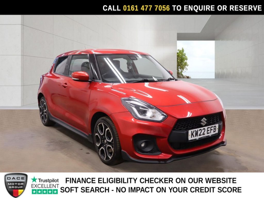 Used 2022 RED SUZUKI SWIFT Hatchback 1.4 Boosterjet MHEV Sport Hatchback 5dr Petrol Hybrid Manual Euro 6 (s/s) (129 ps) (reg. 2022-07-31) for sale in Stockport
