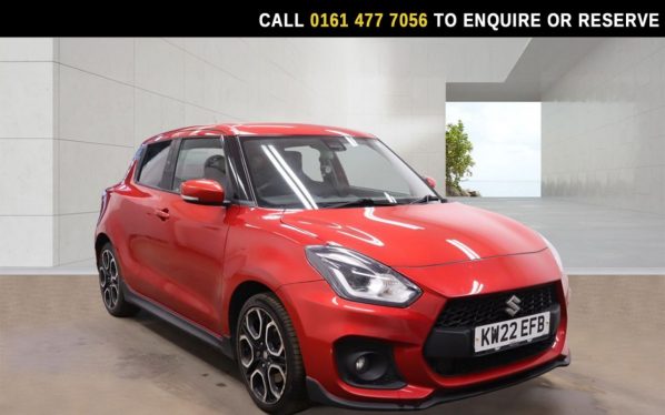Used 2022 RED SUZUKI SWIFT Hatchback 1.4 Boosterjet MHEV Sport Hatchback 5dr Petrol Hybrid Manual Euro 6 (s/s) (129 ps) (reg. 2022-07-31) for sale in Stockport