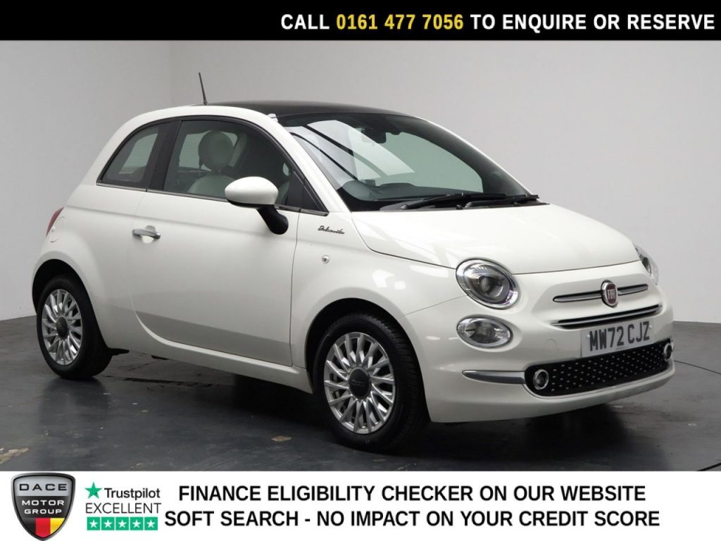 Used 2022 WHITE FIAT 500 Hatchback 1.0 MHEV Dolcevita Hatchback 3dr Petrol Manual Euro 6 (s/s) (70 bhp) (reg. 2022-10-31) for sale in Stockport