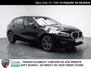 Used 2023 BLACK BMW 1 SERIES Hatchback 1.5 118i Sport (LCP) Hatchback 5dr Petrol DCT Euro 6 (s/s) (136 ps) (reg. 2023-06-05) for sale in Stockport
