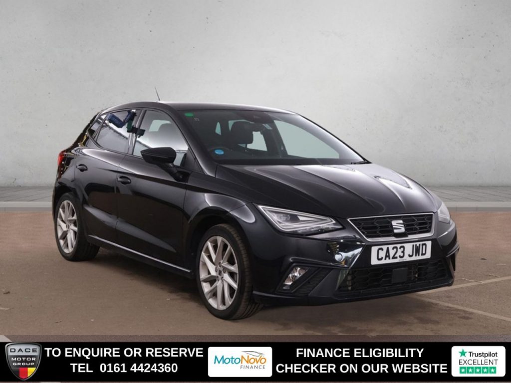 Used 2023 BLACK SEAT IBIZA Hatchback 1.0 TSI FR Hatchback 5dr Petrol Manual Euro 6 (s/s) (110 ps) (reg. 2023-04-27) for sale in Altrincham