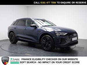 Used 2023 BLUE AUDI Q8 E-TRON SUV 55 Black Edition SUV 5dr Electric Auto quattro 114kWh (11kW Charger) (408 ps) (reg. 2023-06-30) for sale in Stockport
