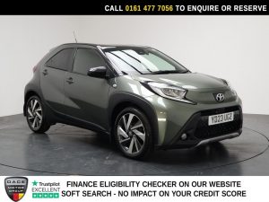 Used 2023 GREEN TOYOTA AYGO X Hatchback 1.0 VVT-i Exclusive Hatchback 5dr Petrol Manual Euro 6 (s/s) (72 ps) (reg. 2023-03-18) for sale in Stockport