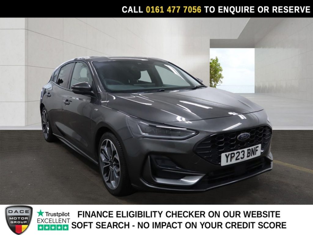 Used 2023 GREY FORD FOCUS Hatchback 1.0T EcoBoost ST-Line X Hatchback 5dr Petrol Manual Euro 6 (s/s) (125 ps) (reg. 2023-04-12) for sale in Stockport