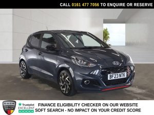 Used 2023 GREY HYUNDAI I10 Hatchback 1.0 T-GDi N Line Hatchback 5dr Petrol Manual Euro 6 (s/s) (100 ps) (reg. 2023-03-07) for sale in Stockport