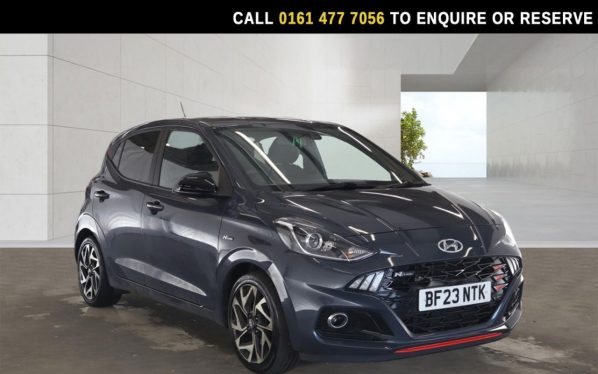 Used 2023 GREY HYUNDAI I10 Hatchback 1.0 T-GDi N Line Hatchback 5dr Petrol Manual Euro 6 (s/s) (100 ps) (reg. 2023-03-07) for sale in Stockport