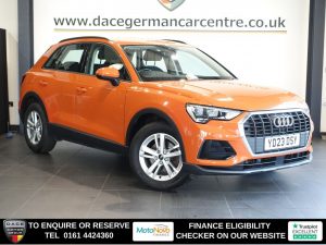 Used 2023 ORANGE AUDI Q3 SUV 1.5 TFSI CoD 35 Technik SUV 5dr Petrol S Tronic Euro 6 (s/s) (150 ps) (reg. 2023-03-01) for sale in Altrincham