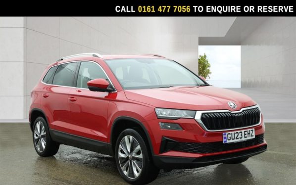 Used 2023 RED SKODA KAROQ SUV 1.5 TSI ACT SE L SUV 5dr Petrol DSG Euro 6 (s/s) (150 ps) (reg. 2023-04-15) for sale in Stockport