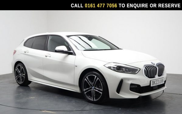 Used 2023 WHITE BMW 1 SERIES Hatchback 1.5 116d M Sport (LCP) Hatchback 5dr Diesel DCT Euro 6 (s/s) (116 ps) (reg. 2023-03-17) for sale in Stockport