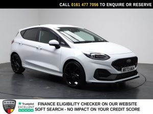 Used 2023 WHITE FORD FIESTA Hatchback 1.5T EcoBoost ST-3 Hatchback 5dr Petrol Manual Euro 6 (s/s) (200 ps) (reg. 2023-09-19) for sale in Stockport
