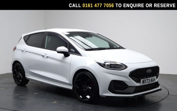 Used 2023 WHITE FORD FIESTA Hatchback 1.5T EcoBoost ST-3 Hatchback 5dr Petrol Manual Euro 6 (s/s) (200 ps) (reg. 2023-09-19) for sale in Stockport