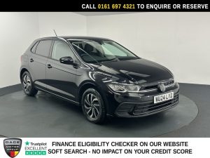 Used 2024 BLACK VOLKSWAGEN POLO Hatchback 1.0 EVO Life Hatchback 5dr Petrol Manual Euro 6 (s/s) (80 ps) (reg. 2024-03-31) for sale in Manchester