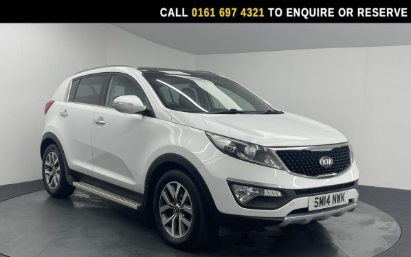 Used 2014 WHITE KIA SPORTAGE SUV 1.7 CRDi EcoDynamics 2 SUV 5dr Diesel Manual 2WD Euro 5 (s/s) (114 bhp) (reg. 2014-08-16) for sale in Manchester
