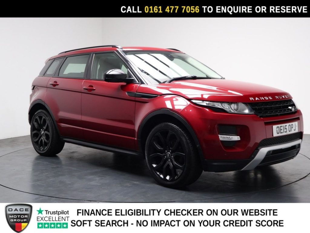 Used 2015 RED LAND ROVER RANGE ROVER EVOQUE SUV 2.2 SD4 Dynamic SUV 5dr Diesel Auto 4WD Euro 5 (s/s) (190 ps) (reg. 2015-06-04) for sale in Stockport