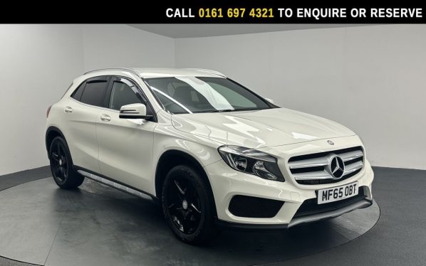 Used 2015 WHITE MERCEDES-BENZ GLA SUV 2.1 GLA200d AMG Line SUV 5dr Diesel Manual Euro 6 (s/s) (136 ps) (reg. 2015-09-18) for sale in Manchester