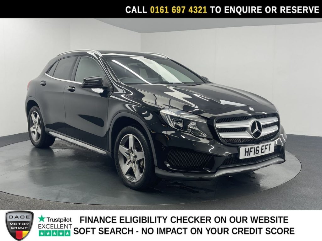 Used 2016 BLACK MERCEDES-BENZ GLA SUV 2.1 GLA220d AMG Line (Executive) SUV 5dr Diesel 7G-DCT 4MATIC Euro 6 (s/s) (177 ps) (reg. 2016-03-09) for sale in Manchester