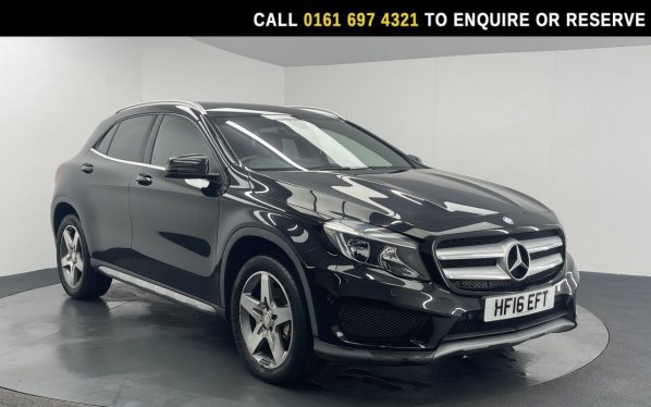 Used 2016 BLACK MERCEDES-BENZ GLA SUV 2.1 GLA220d AMG Line (Executive) SUV 5dr Diesel 7G-DCT 4MATIC Euro 6 (s/s) (177 ps) (reg. 2016-03-09) for sale in Manchester