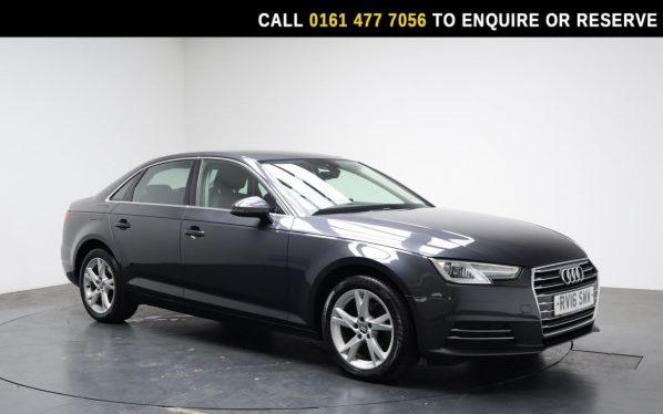 Used 2016 GREY AUDI A4 Saloon 1.4 TFSI Sport Saloon 4dr Petrol Manual Euro 6 (s/s) (150 ps) (reg. 2016-05-19) for sale in Stockport