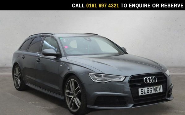 Used 2016 GREY AUDI A6 AVANT Estate 3.0 TDI V6 Black Edition Estate 5dr Diesel S Tronic quattro Euro 6 (s/s) (218 ps) (reg. 2016-11-30) for sale in Manchester
