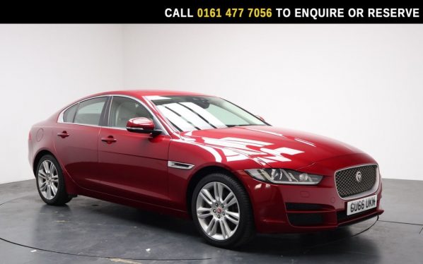 Used 2016 RED JAGUAR XE Saloon 2.0 GTDi Portfolio Saloon 4dr Petrol Auto Euro 6 (s/s) (240 ps) (reg. 2016-09-30) for sale in Stockport