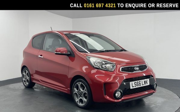Used 2016 RED KIA PICANTO Hatchback 1.25 EcoDynamics Chilli Hatchback 3dr Petrol Manual Euro 6 (s/s) (84 bhp) (reg. 2016-09-29) for sale in Manchester