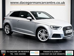 Used 2016 SILVER AUDI A3 Hatchback 1.4 TFSI CoD S line Hatchback 3dr Petrol S Tronic Euro 6 (s/s) (150 ps) (reg. 2016-12-10) for sale in Altrincham