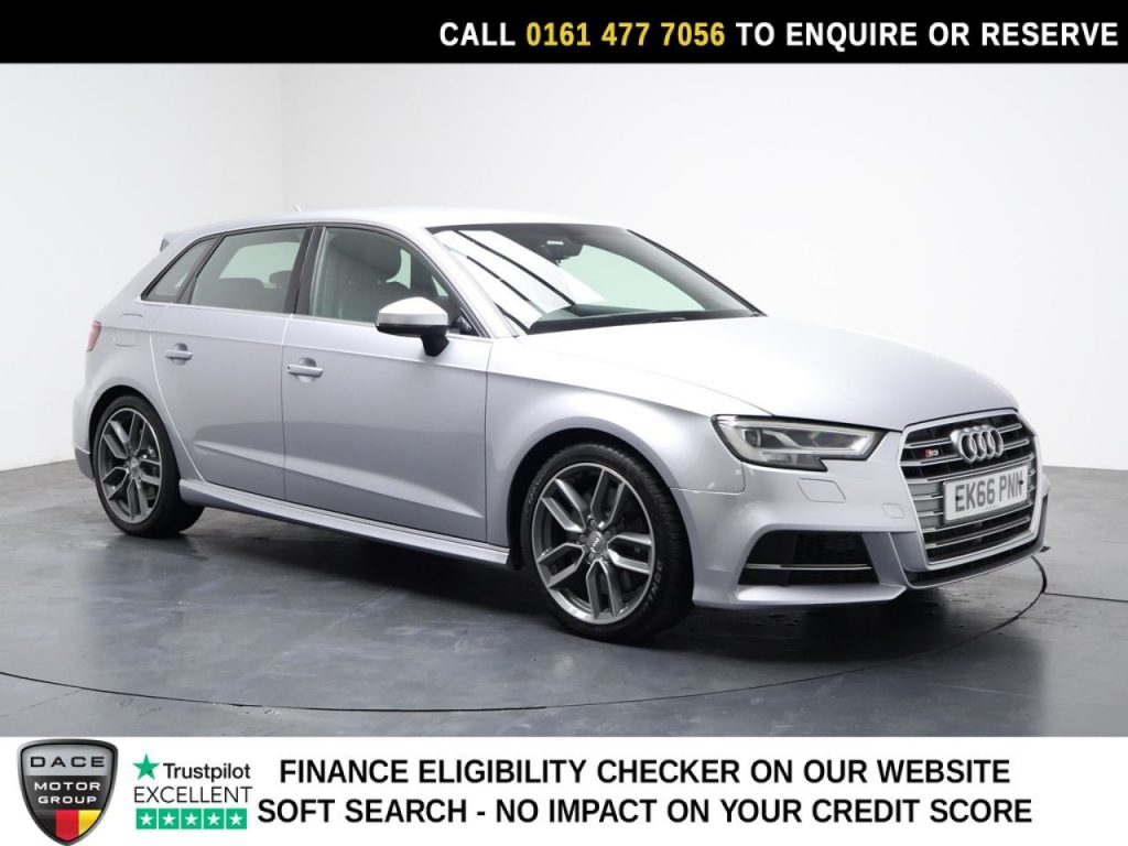 Used 2016 SILVER AUDI S3 Hatchback 2.0 TFSI Sportback 5dr Petrol S Tronic quattro Euro 6 (s/s) (310 ps) (reg. 2016-10-24) for sale in Stockport