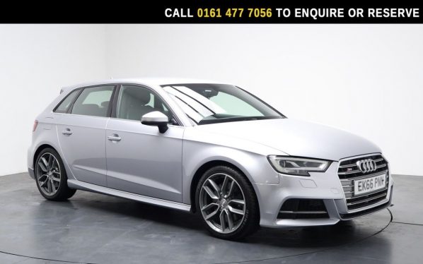 Used 2016 SILVER AUDI S3 Hatchback 2.0 TFSI Sportback 5dr Petrol S Tronic quattro Euro 6 (s/s) (310 ps) (reg. 2016-10-24) for sale in Stockport