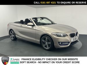 Used 2016 SILVER BMW 2 SERIES Convertible 1.5 218i Sport Convertible 2dr Petrol Manual Euro 6 (s/s) (136 ps) (reg. 2016-06-30) for sale in Manchester