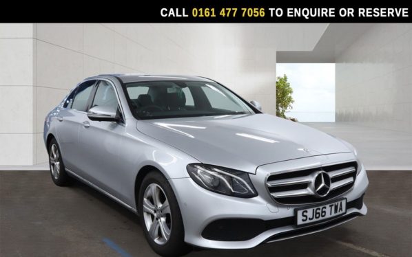 Used 2016 SILVER MERCEDES-BENZ E-CLASS Saloon 2.0 E220d SE Saloon 4dr Diesel G-Tronic+ Euro 6 (s/s) (194 ps) (reg. 2016-09-27) for sale in Stockport