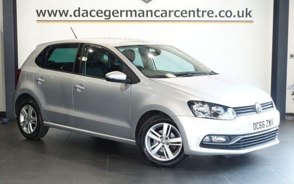 Used 2016 SILVER VOLKSWAGEN POLO Hatchback 1.2 TSI BlueMotion Tech Match Hatchback 5dr Petrol Manual Euro 6 (s/s) (90 ps) (reg. 2016-12-30) for sale in Altrincham