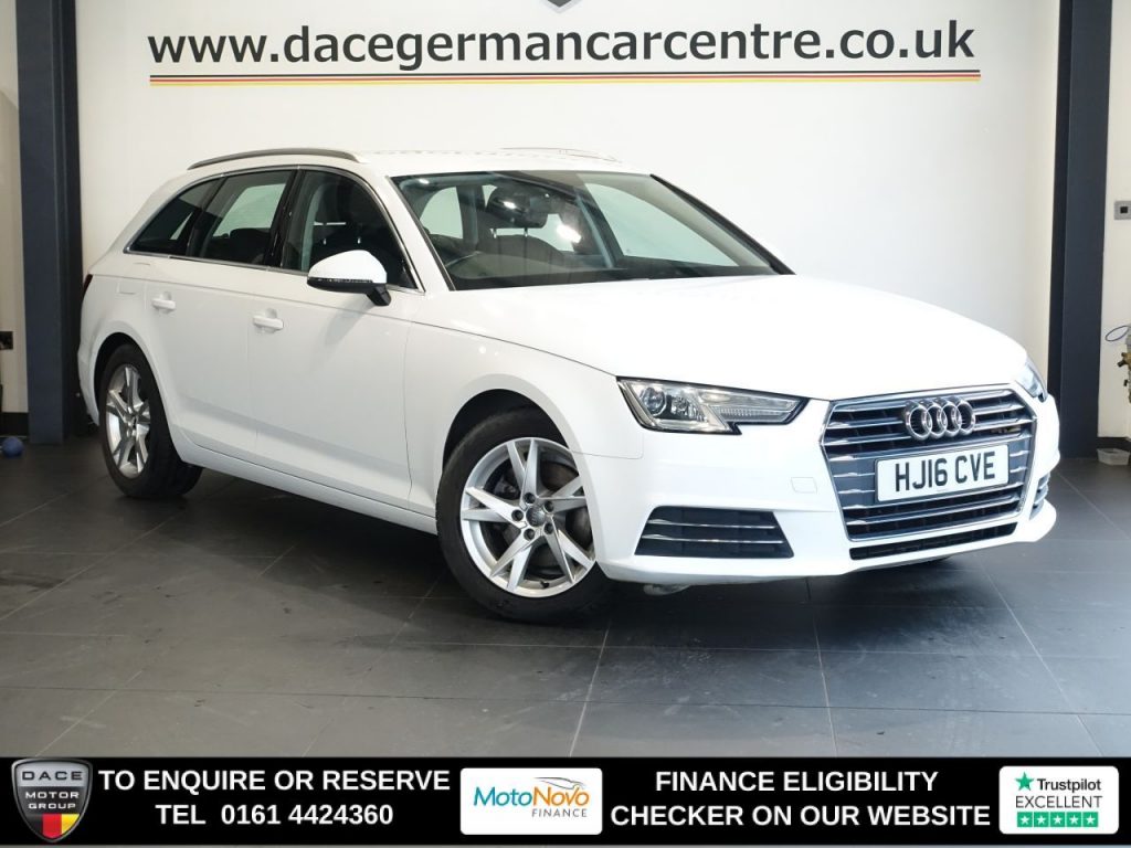 Used 2016 WHITE AUDI A4 AVANT Estate 1.4 TFSI Sport Estate 5dr Petrol Manual Euro 6 (s/s) (150 ps) (reg. 2016-05-04) for sale in Altrincham