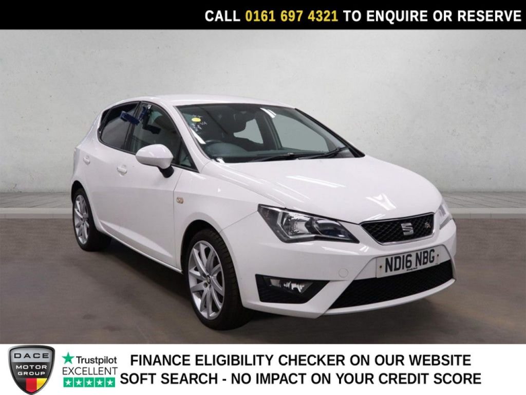 Used 2016 WHITE SEAT IBIZA Hatchback 1.2 TSI FR Hatchback 5dr Petrol Manual Euro 6 (90 ps) (reg. 2016-06-28) for sale in Manchester