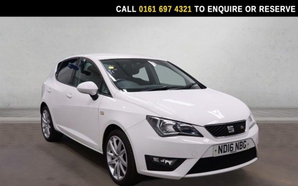 Used 2016 WHITE SEAT IBIZA Hatchback 1.2 TSI FR Hatchback 5dr Petrol Manual Euro 6 (90 ps) (reg. 2016-06-28) for sale in Manchester