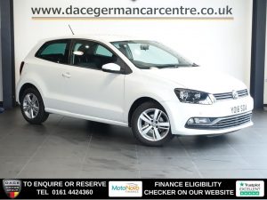Used 2016 WHITE VOLKSWAGEN POLO Hatchback 1.0 BlueMotion Tech Match Hatchback 3dr Petrol Manual Euro 6 (s/s) (60 ps) (reg. 2016-08-09) for sale in Altrincham