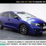 Used 2017 BLUE HONDA CIVIC Estate 1.8 i-VTEC Sport Tourer 5dr Petrol Auto Euro 6 (Navi) (142 ps) (reg. 2017-09-28) for sale in Stockport