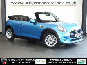 Used 2017 BLUE MINI CONVERTIBLE Convertible 1.5 Cooper Convertible 2dr Petrol Manual Euro 6 (s/s) (136 ps) (reg. 2017-10-23) for sale in Altrincham
