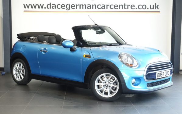 Used 2017 BLUE MINI CONVERTIBLE Convertible 1.5 Cooper Convertible 2dr Petrol Manual Euro 6 (s/s) (136 ps) (reg. 2017-10-23) for sale in Altrincham