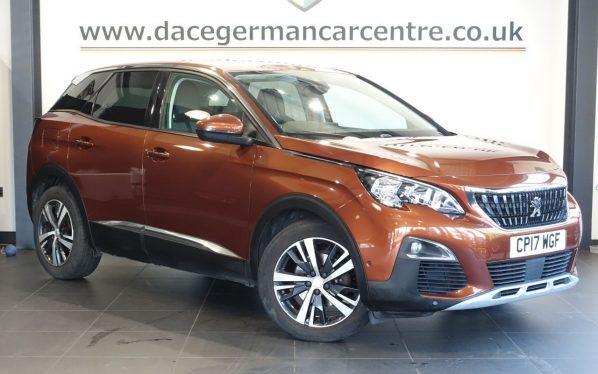 Used 2017 BRONZE PEUGEOT 3008 SUV 1.6 BlueHDi Allure SUV 5dr Diesel EAT Euro 6 (s/s) (120 ps) (reg. 2017-07-11) for sale in Altrincham