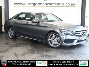 Used 2017 GREY MERCEDES-BENZ C-CLASS Saloon 2.1 C220d AMG Line Saloon 4dr Diesel G-Tronic+ Euro 6 (s/s) (170 ps) (reg. 2017-06-16) for sale in Altrincham