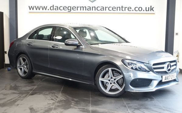 Used 2017 GREY MERCEDES-BENZ C-CLASS Saloon 2.1 C220d AMG Line Saloon 4dr Diesel G-Tronic+ Euro 6 (s/s) (170 ps) (reg. 2017-06-16) for sale in Altrincham