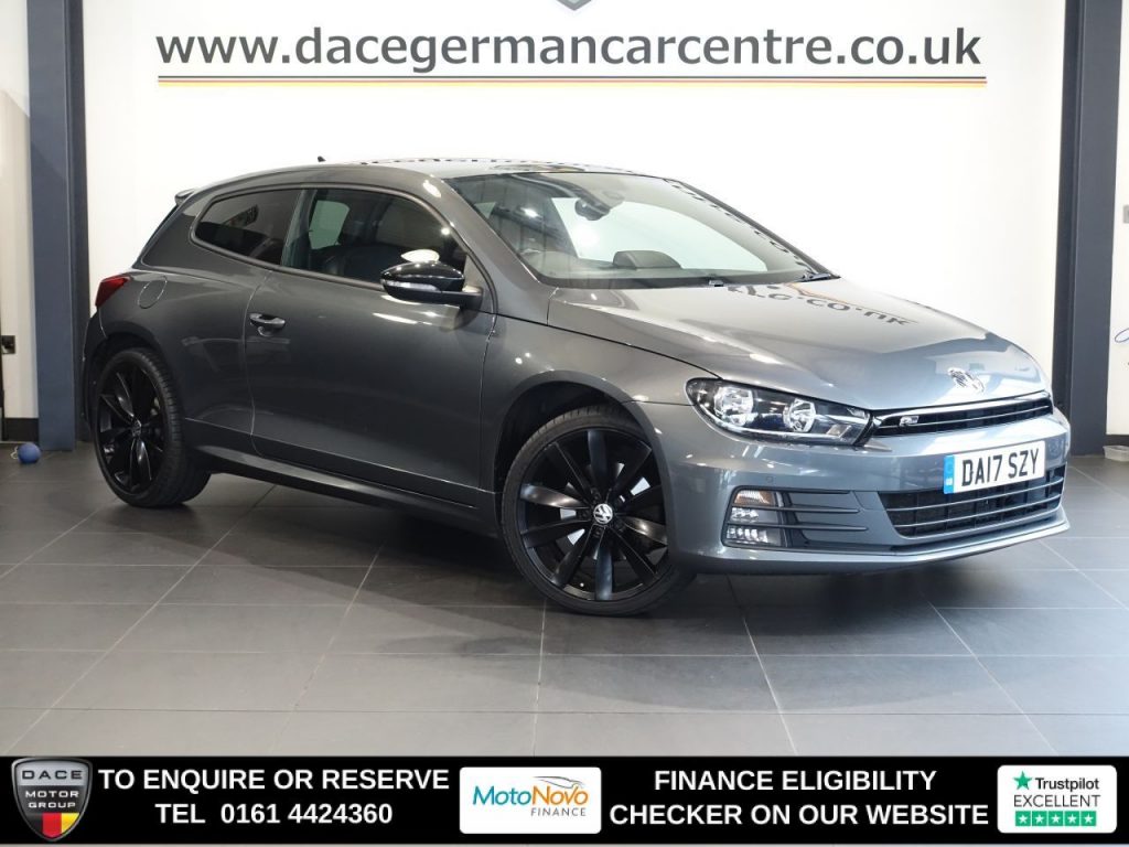Used 2017 GREY VOLKSWAGEN SCIROCCO Hatchback 2.0 TDI BlueMotion Tech R-Line Black Edition Hatchback 3dr Diesel Manual Euro 6 (s/s) (184 ps) (reg. 2017-05-18) for sale in Altrincham