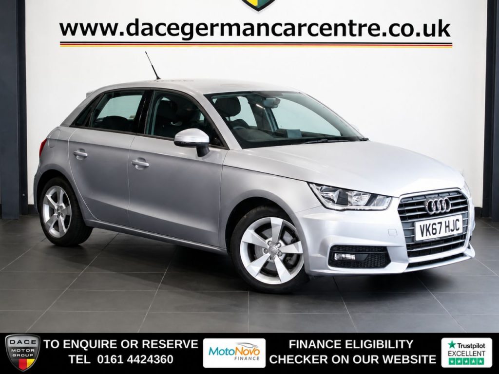Used 2017 SILVER AUDI A1 Hatchback 1.4 TFSI Sport Sportback 5dr Petrol Manual Euro 6 (s/s) (125 ps) (reg. 2017-09-30) for sale in Altrincham
