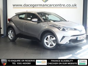 Used 2017 SILVER TOYOTA C-HR SUV 1.8 VVT-h Icon SUV 5dr Petrol Hybrid CVT Euro 6 (s/s) (122 ps) (reg. 2017-12-04) for sale in Altrincham